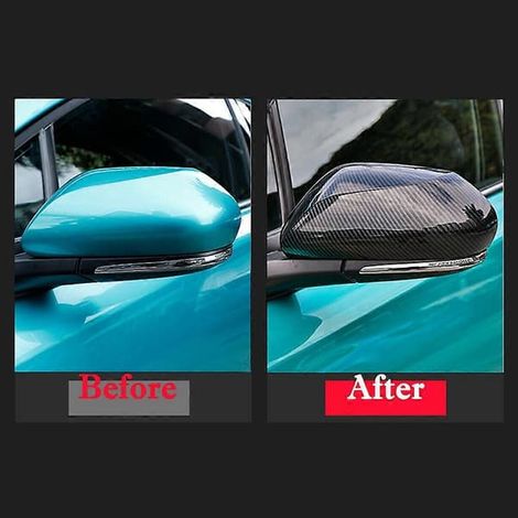 Garniture arrière en fibre de carbone pour Toyota C-HR CHR 2016 2017 2018