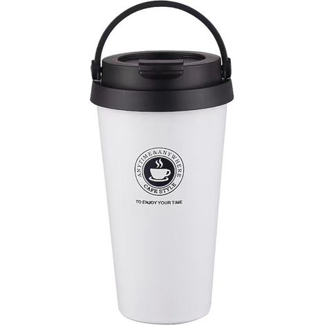 Tasse Isotherme 500 ML - Acier Inoxydable 304 Double Paroi - Sans BPA - Pour Voiture Et Voyage - 1 Pièce (1/5)