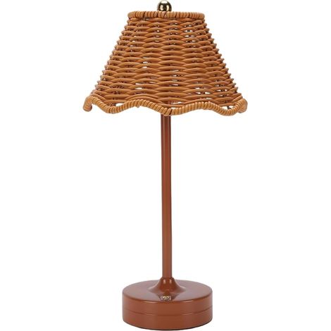 Lampe en Rotin 120 Sans Fil Rechargeable Décoration Tressé (1/5)