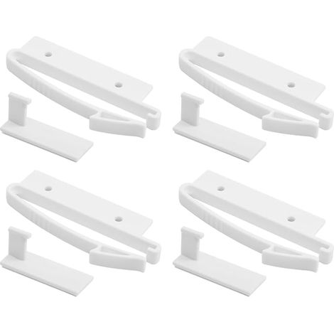 Invisible Drawer Lock, Security Lock, Hidden Door Latch, Cabinet Locks with Strong Adhesive for Cabinets and Other Furniture (1/5)