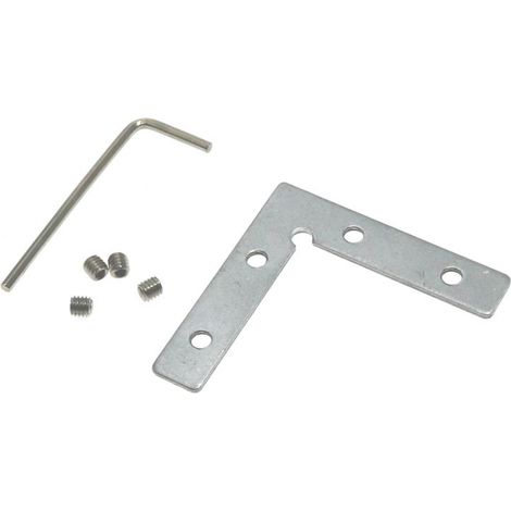 IluminaShop - Conector Plano en L Horizontal para Perfil (1/2)