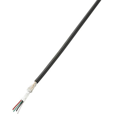 Cavo USB 4 x 0.08 mm² Nero TRU COMPONENTS 1567123 10 m