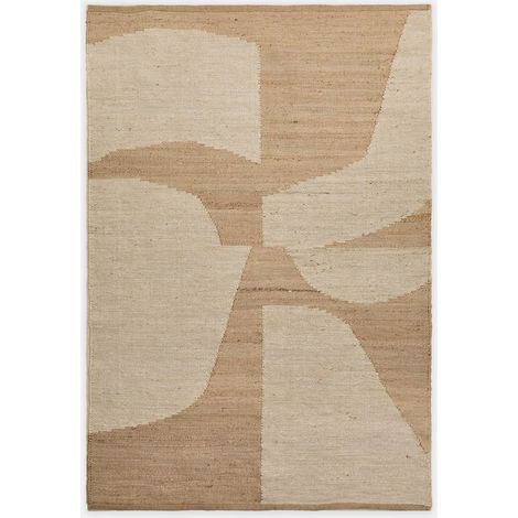 SKLUM Jute- und Baumwollteppich Meira Natürliche Farben 300 x 200 cm