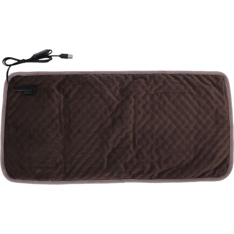 Coussin chauffant pour animaux de compagnie, doux et confortable, multifonctionnel, USB, Portable, électrique, pour chien, pour la maison, le Camping, couleur café foncé (1/5)