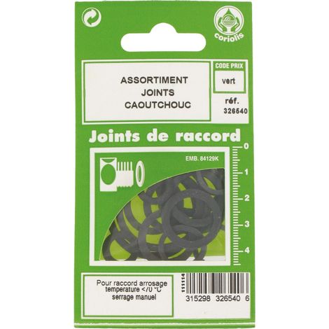 Giunto in gomma per irrigazione assortimento 14
