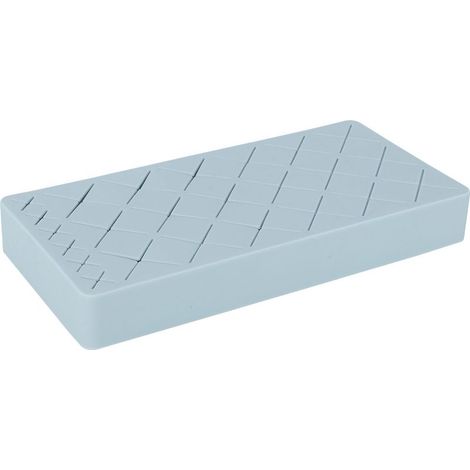 Silikon-Lippenstift-Organizer mit 24 Fächern, Aufbewahrungsbox für Make-up und Kosmetik, blauer Präsentationsständer (1/5)