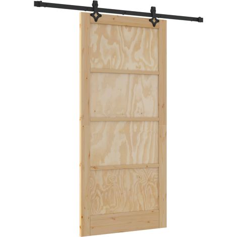 Puerta Corredera 93 x 202 cm Madera de ingeniería vidaXL (1/5)