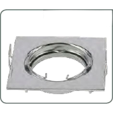 Mcair porta lampada orientabile quadrato cromato ioportlampqcr