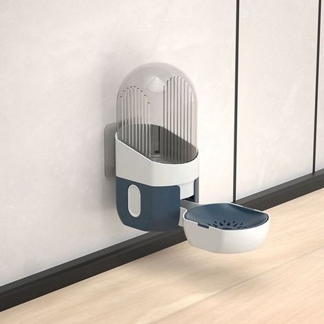 Fontaine à eau automatique suspendue pour cage d'animaux,1000 ml,pour chats et chiens,abreuvoir,gris Étiquette (1/5)