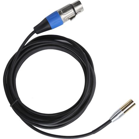 Câble audio Mini XLR 3 broches mâle-femelle pour micro Canon, 1 m / 3.3 pieds, câble de connexion micro (1/5)
