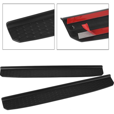 Plaque de Protection Seuil de Porte Noir pour Jeep Wrangler JL 2018+ 2 Portes (1/3)