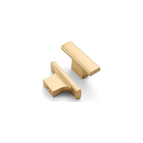 Tiradores dorados para muebles - ideales para cajones de cocina, cómodas, etc. - Paquete de 10 - Crezuo