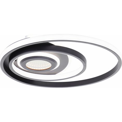 Brilliant LED Deckenleuchte Opame 31W Ø42 cm Metall schwarz warmweiß-kaltweiß (1/3)