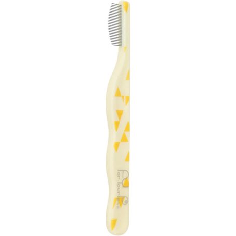 Peigne oculaire pour chiens et chats, design incurvé, dents fines en métal, anti-taches lacrymales, outil de toilettage sans stress, beige, taille unique. (1/3)