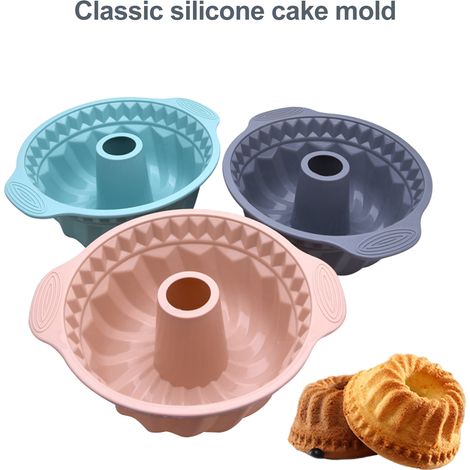 Moule à gâteau en mousse silicone double oreille, résistant à haute température pour pâtisserie DIY (1/5)
