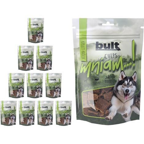 Golosinas BULT Chips para perros, sabor conejo, 10 x 100 g (1/3)