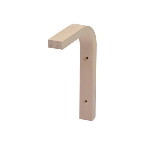 Equerre décorative hêtre lamelles multiplex 10x15cm