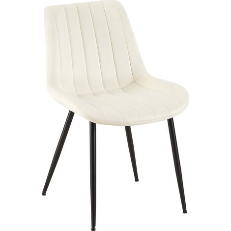 Stuhl Rahden Samt creme