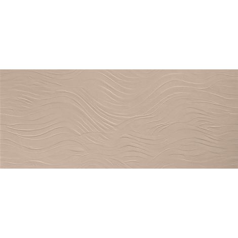 Carrelage effet Béton 3D Beige Rosé Ocean 120x50x0,85 cm Mat Talvoro - Mur intérieur (vendu par carton de 1,8 m²) - RO'MA CARRELAGE