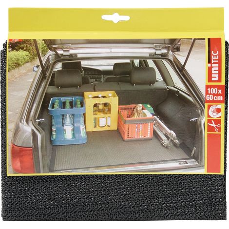 Tapis pour coffres PVC gris à découper, antidérapant longueur 60 x largeur 100 cm UNITEC
