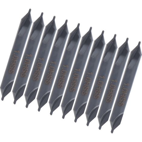 10 forets de centrage HSS type A pour filières en acier inoxydable, 1 mm (1/5)