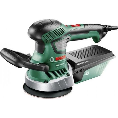 Bosch – Ponceuse excentrique filaire 350W – Vitesse réglable pour bois, peinture et plâtre – Boîtier microfiltre pour poussière – Coffret de rangement inclus (1/5)