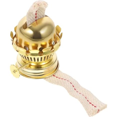 Brûleur vintage de remplacement pour lampe à pétrole avec support de mèche en métal et lampe à huile - Design sûr et lanternes (1/5)