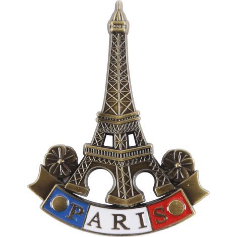3D-Kühlschrankmagnet mit Eiffelturm-Motiv aus Metall, Paris-Souvenir, dekorative Magnetskulptur - MMCD-ZGL-05157 (1/5)