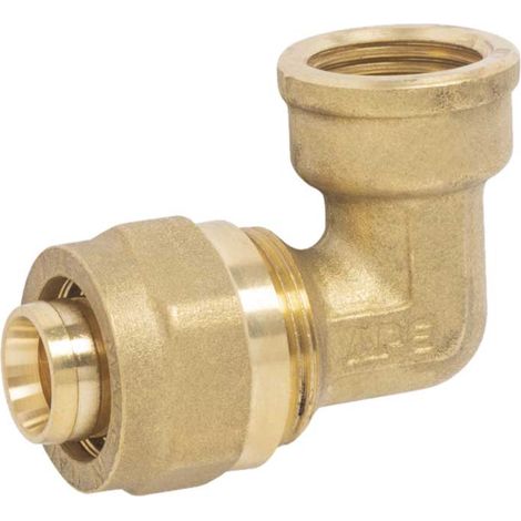 "GOMITO FEMMINA A COMPRESSIONE PER TUBO MULTISTRATO APE 1"""" x Ø32 (3,0) mm"