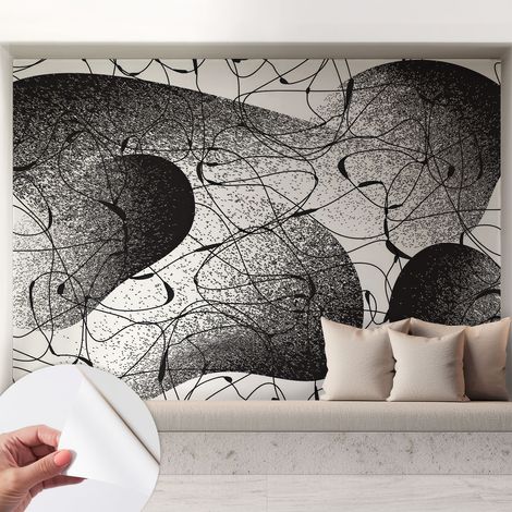 Carta da parati adesiva - lavabile - decorazione murale - per cucina - pellicola decorativa Motivo astratto 208x146 cm (1/5)