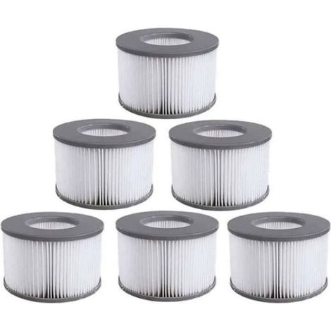 Lot de 6 cartouches filtrantes pour spas gonflables MSPA