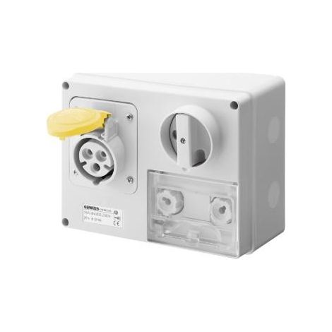 SOC.PR.VE.H.A.F.3P+T 32A 110V 4H CBF GEWISS GW66035