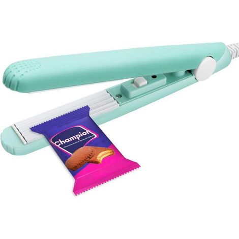 Mini scellant thermique pour sacs de nourriture, mini machine de scellement portable pour sac, feuille chauffante de suspension Smart Control pour le stockage étanche des aliments (Vert) (1/5)