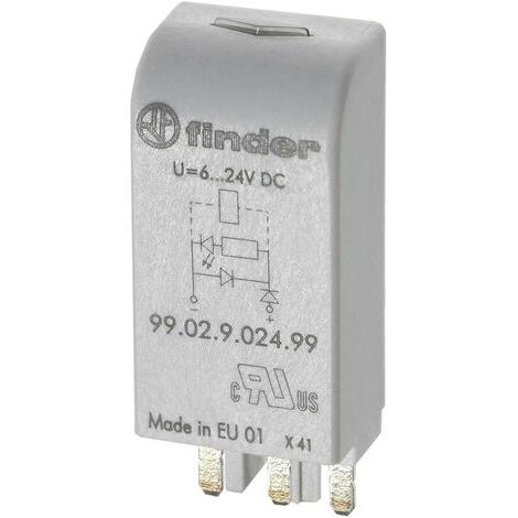Finder Module enfichable avec circuit RC 99.02.0.230.09 Adapté pour modèle (relais): Finder 90.03, F (1/5)