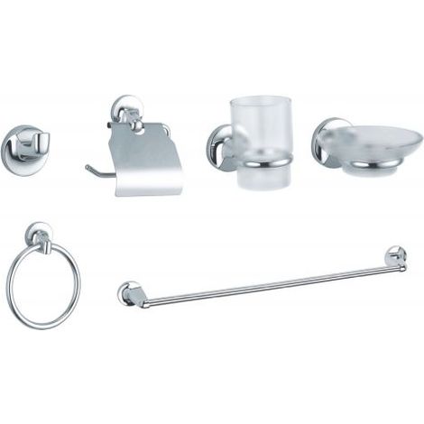 Serie Bagno Pz.6 Cromo Tondo (1/5)