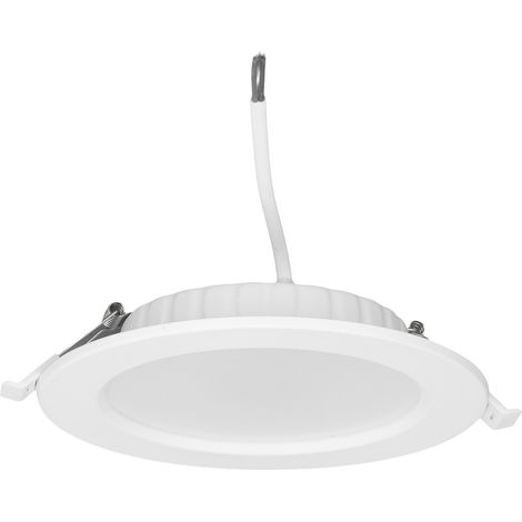 Spot LED encastré 12 W, compact, écoénergétique et écologique, idéal pour la maison, les hôtels et les centres commerciaux. Lumière chaude. (1/5)