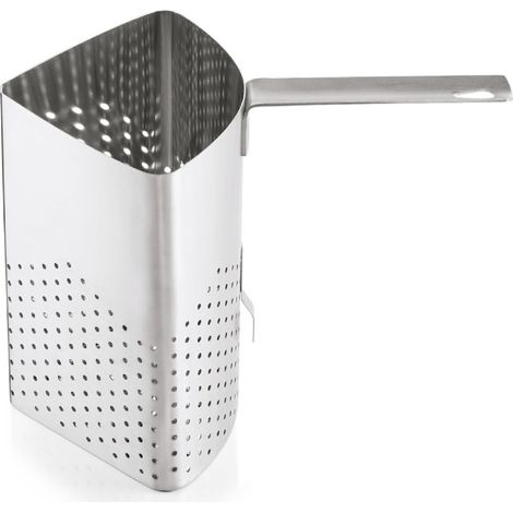 Panier à pâtes quart de rond pour marmite Ø 36 cm 23 x 16 cm avec crochet inox - Was Germany (1/2)