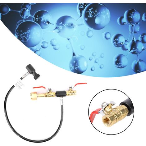 Adaptateur de remplissage de cartouche de CO2 avec tuyau pour Sodastream G1/2, tuyau de 61 cm (24 po) avec valve (1/5)