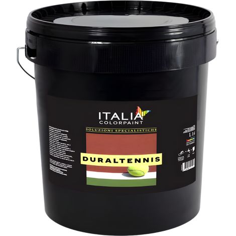 Duraltennis pittura sportiva acrilica per campi tennis e paddle colore verde formato 4 lt - confezione 1