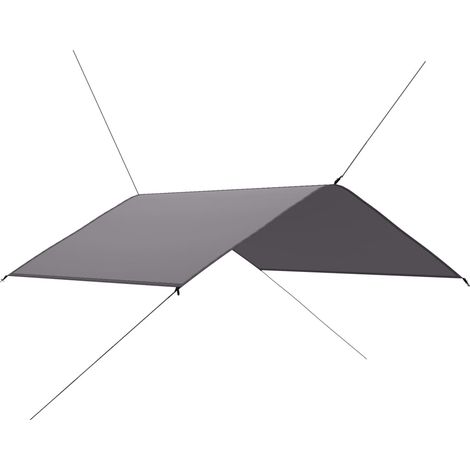 Bâche d'extérieur 4x4 m gris (1/5)