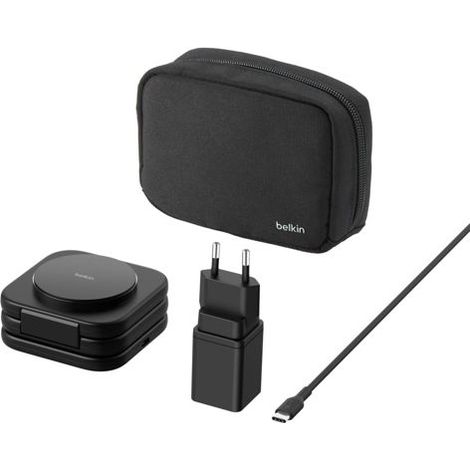 Belkin BoostCharge Pro Kopfhörer, Smartphone, Smartwatch Schwarz AC, USB Kabelloses Aufladen Schnellladung Drinnen