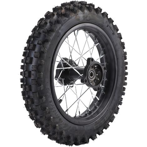 Ensemble de pneus de jante de roue arrière de 12 pouces, 80/100 – 12, axe de 15mm de remplacement pour Apollo. (1/4)