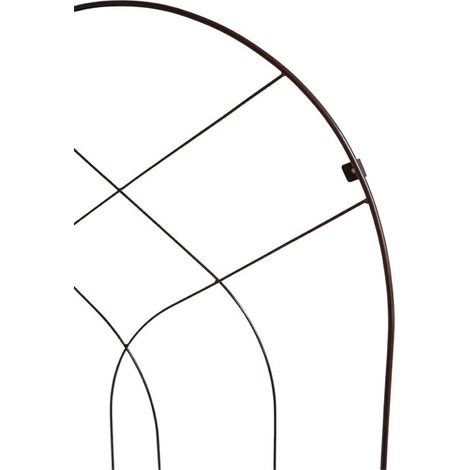 Outdoor Arch Trellis - Mild Steel - L100 x W3 x H80 cm - Bronze
