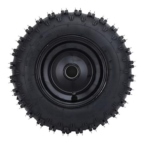 Pneu Avant 4.10-6 et Jante de Roue et Roue de 12 Mm 4.10x6 410-6 Pneu sans Chambre à Air pour ATV Quad Mini Vélo Scooter Tondeuse à Gazon 4 Roues Drift Trike Souffleuse à Neige (1/5)