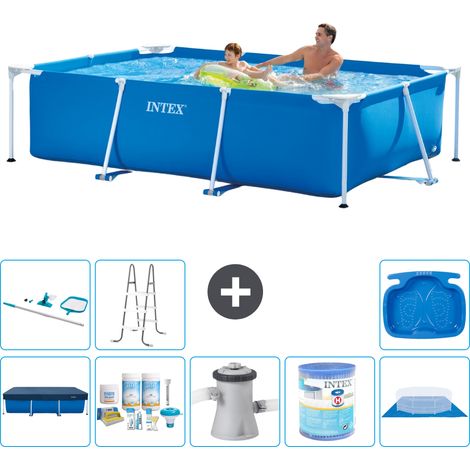 Intex Piscine Tubulaire Rectangulaire - 260x160x65 cm - 9-pièces S40114 (1/5)