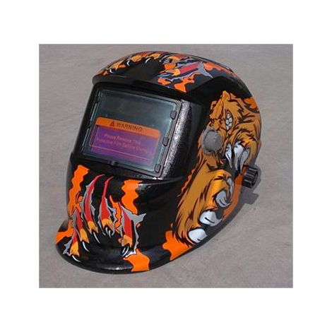 ZOLGINAH Casque de Soudure Automatique - Masque de Soudure avec 2 Lentilles et 2 Capteurs de filtre à ombre réglables DIN9-13 pour le soudage à l'arc de MIG TIG MAG [Classe énergétique A+++] (1/5)