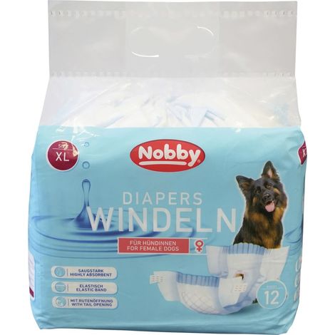 Nobby Hundewindeln Hündinnen Größe XL - 12 Stück Hundepflege