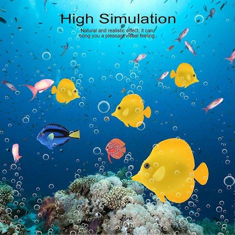 Décoration d'aquarium : Poissons artificiels tropicaux lumineux et amusants (03) (1/3)