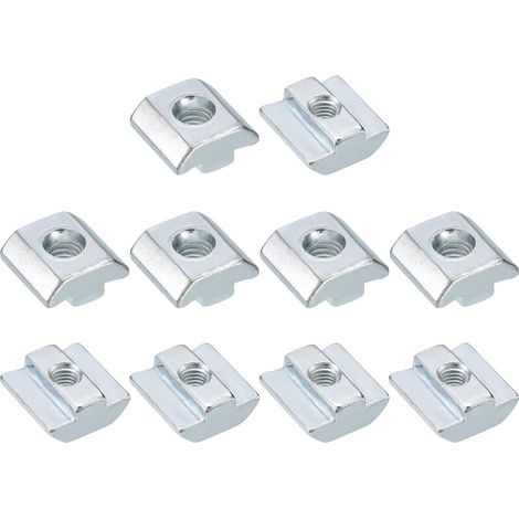 20pcs T Fente Boulons 4040 Série Coulissant T Écrous (Argent) (1/5)