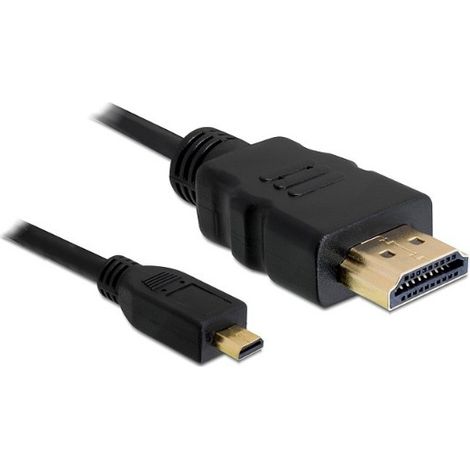 Cable HDMI con cable Ethernet - DELOCK - 82661 - 1m - Negro